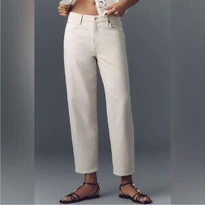 Frame Denim The Candle Mid Rise Tapered Leg Jeans Butter Size 27